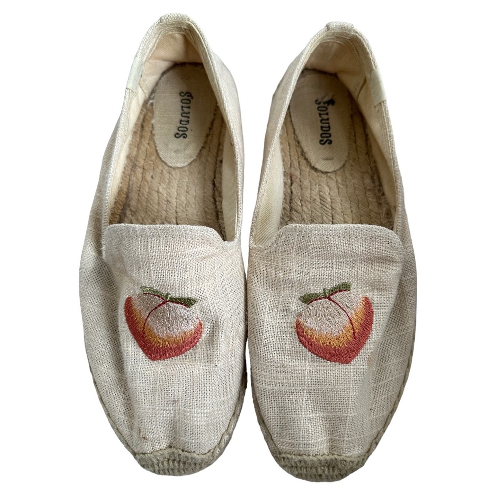 Soludos platform canvas espadrilles size 9.5 - Picture 1 of 11